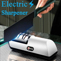 Portable Cordless Blade Sharpener Auto-Adjust Kitchen Device for Quick Edge Restoration on Cutlery Shears and Grinders Accessory